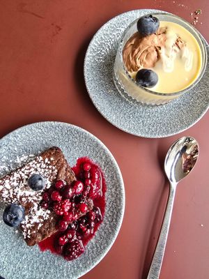 Desserts at CultuurCafé de Grote Post in Oostende