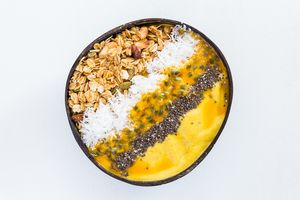 Back to the roots smoothie bowl at Roots Plant-Based Cafe in Da Nang