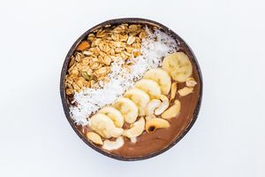 Cacao dream bowl at Roots Plant-Based Cafe in Da Nang