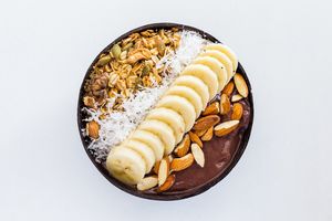 Acai bowl at Roots Plant-Based Cafe in Da Nang
