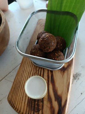 Falafels at Roots Plant-Based Cafe in Da Nang