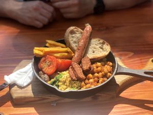 English Breakfast  at Roots Plant-Based Cafe in Da Nang