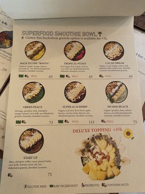 Menu  at Roots Plant-Based Cafe in Da Nang