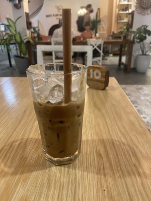 Vietnamese coffee   at Roots Plant-Based Cafe in Da Nang