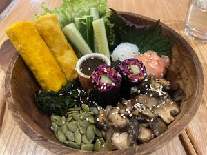 Japanese nori bowl   at Roots Plant-Based Cafe in Da Nang