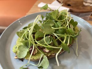 Avocado toast   at Roots Plant-Based Cafe in Da Nang
