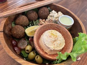 Mediterranean Buddah bowl    at Roots Plant-Based Cafe in Da Nang