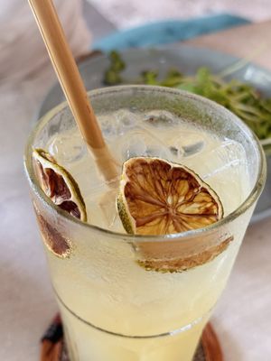 Lime juice (30k VND)  at Roots Plant-Based Cafe in Da Nang