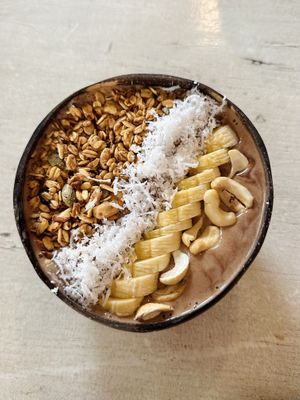 Cacao Dream smoothie bowl (65k VND)  at Roots Plant-Based Cafe in Da Nang