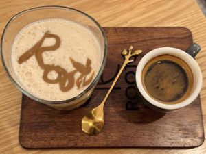 Coconut coffee (70k THB)  at Roots Plant-Based Cafe in Da Nang