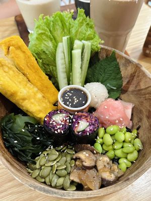 Japanese nori bowl (100k VND)  at Roots Plant-Based Cafe in Da Nang