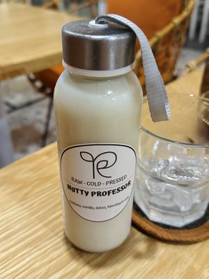 Nutty Professor cashew milk (65k VND)  at Roots Plant-Based Cafe in Da Nang