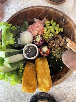 Japanese bowl  at Roots Plant-Based Cafe in Da Nang