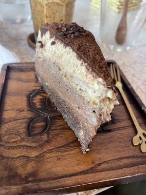 Tiramisu cake. Raw, not too sweet.   at Roots Plant-Based Cafe in Da Nang