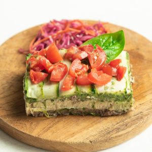 RAW LASAGNA at Roots Plant-Based Cafe in Da Nang