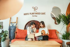  at Roots Plant-Based Cafe in Da Nang