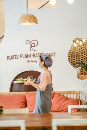  at Roots Plant-Based Cafe in Da Nang
