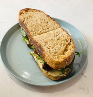 Autumn power sandwich- lỡ hôm nào thèm tinh bột hen at Roots Plant-Based Cafe in Da Nang