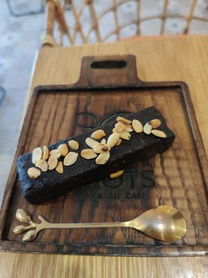 Snickers bar at Roots Plant-Based Cafe in Da Nang