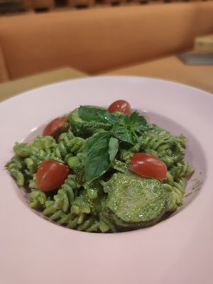 Pesto Salad with Zucchini and Edamame at Roots Plant-Based Cafe in Da Nang