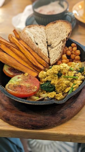 Full English Breakfast at Roots Plant-Based Cafe in Da Nang