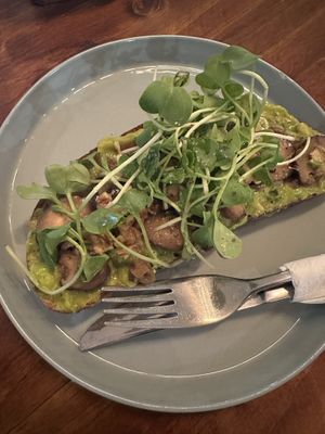 Avocado toast   at Roots Plant-Based Cafe in Da Nang