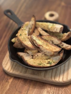 Garlic bread   at Roots Plant-Based Cafe in Da Nang
