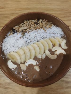 Cacao Smoothie Bowl at Roots Plant-Based Cafe in Da Nang