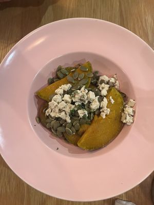 Pumpkin side dish  at Roots Plant-Based Cafe in Da Nang