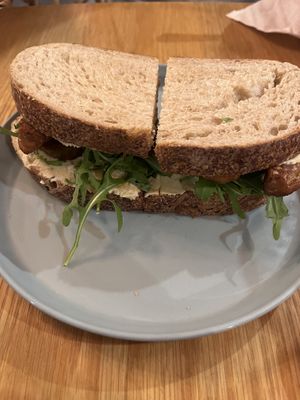 Tempeh sandwich   at Roots Plant-Based Cafe in Da Nang