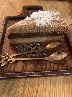 Coconut dream cake (delicious)  at Roots Plant-Based Cafe in Da Nang