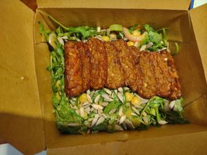Tempeh salad 🥗😋 at Roots Plant-Based Cafe in Da Nang