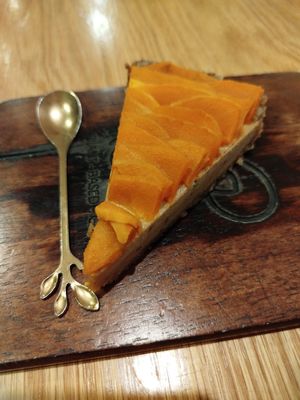 Mango Tart at Roots Plant-Based Cafe in Da Nang