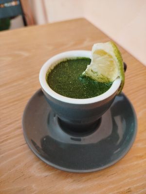 Moringa Shot at Roots Plant-Based Cafe in Da Nang