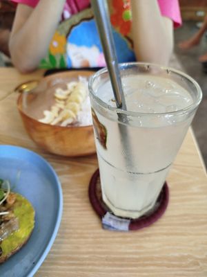 Lime Juice at Roots Plant-Based Cafe in Da Nang