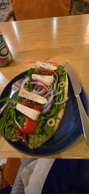 Aged cheese platter at Roots Plant-Based Cafe in Da Nang