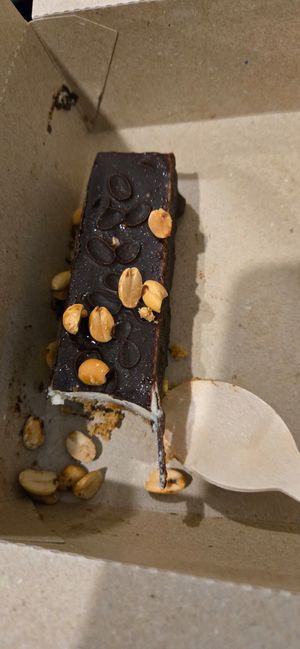 Raw Snickers bar at Roots Plant-Based Cafe in Da Nang