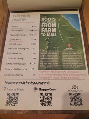  at Roots Plant-Based Cafe in Da Nang