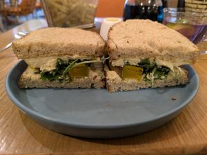 Autumn Power Sandwich at Roots Plant-Based Cafe in Da Nang