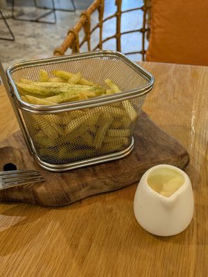 Moringa Fries at Roots Plant-Based Cafe in Da Nang