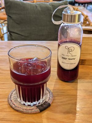 Deep Roots Juice at Roots Plant-Based Cafe in Da Nang