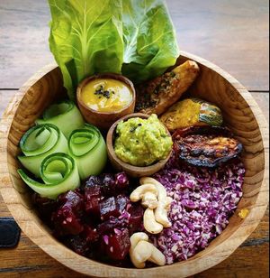 Buddah bowl at Roots Plant-Based Cafe in Da Nang