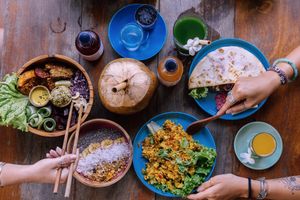 breakfast at Roots Plant-Based Cafe in Da Nang