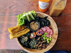 Japanese Buddha Bowl at Roots Plant-Based Cafe in Da Nang