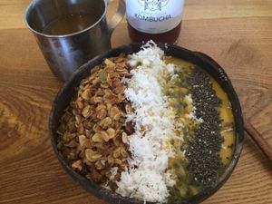 Small back to roots smoothie bowl (no banana)  at Roots Plant-Based Cafe in Da Nang