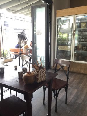 Interior  at Roots Plant-Based Cafe in Da Nang