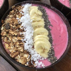 tropical pitaya bowl at Roots Plant-Based Cafe in Da Nang