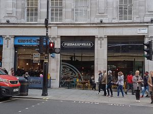front at Pizza Express in London