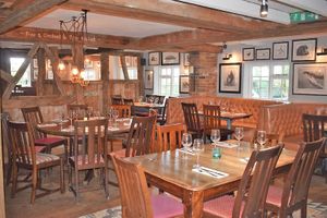 Interior of pub at The Woodman in Sevenoaks