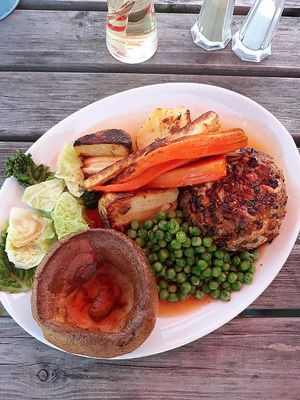 Vegan nut roast and gluten free! at The Woodman in Sevenoaks